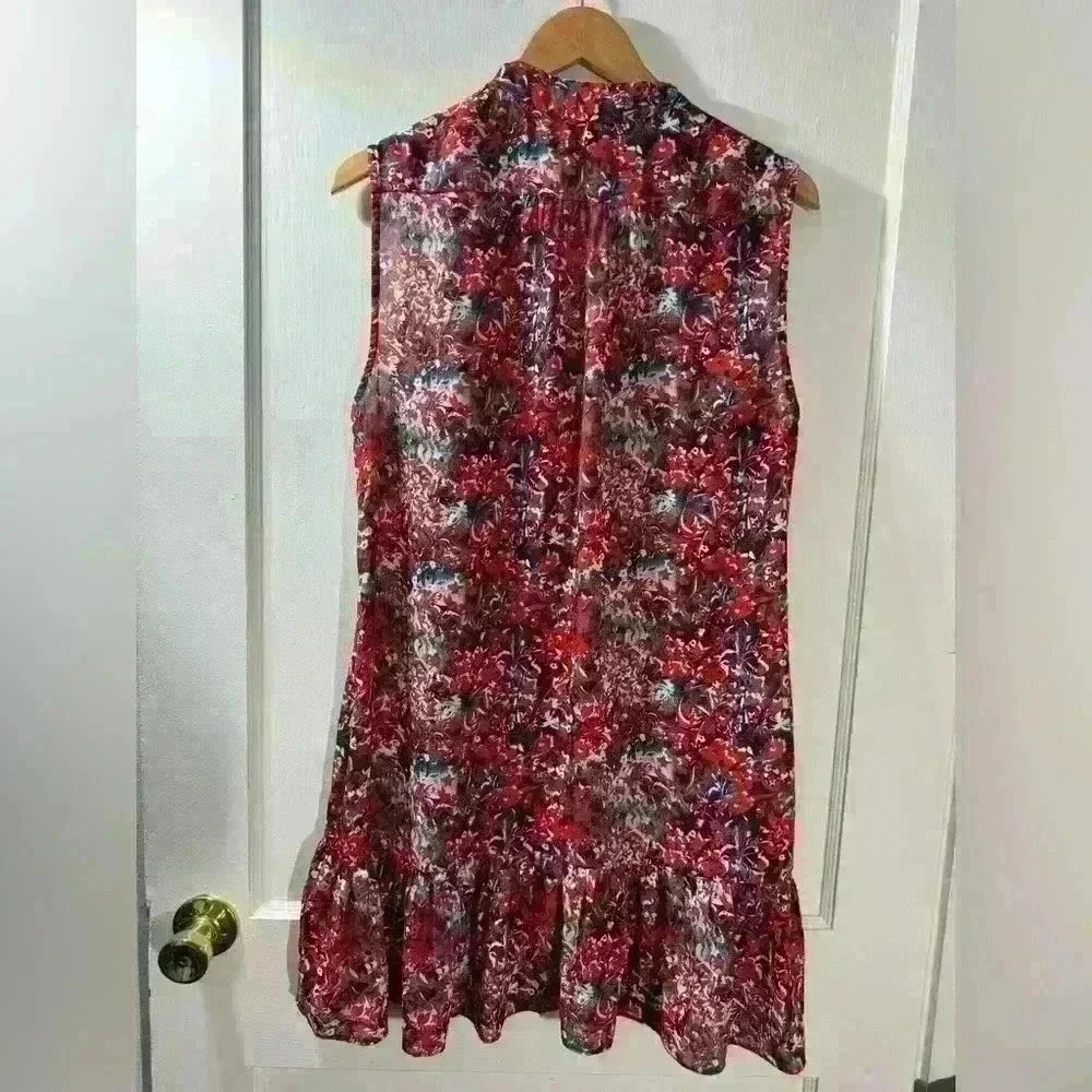 REISS Vali Ditsy Print Dress - Picture 6 of 7